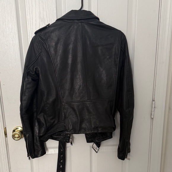 Zara Black Faux Leather Moto Jacket - Picture 2 of 8